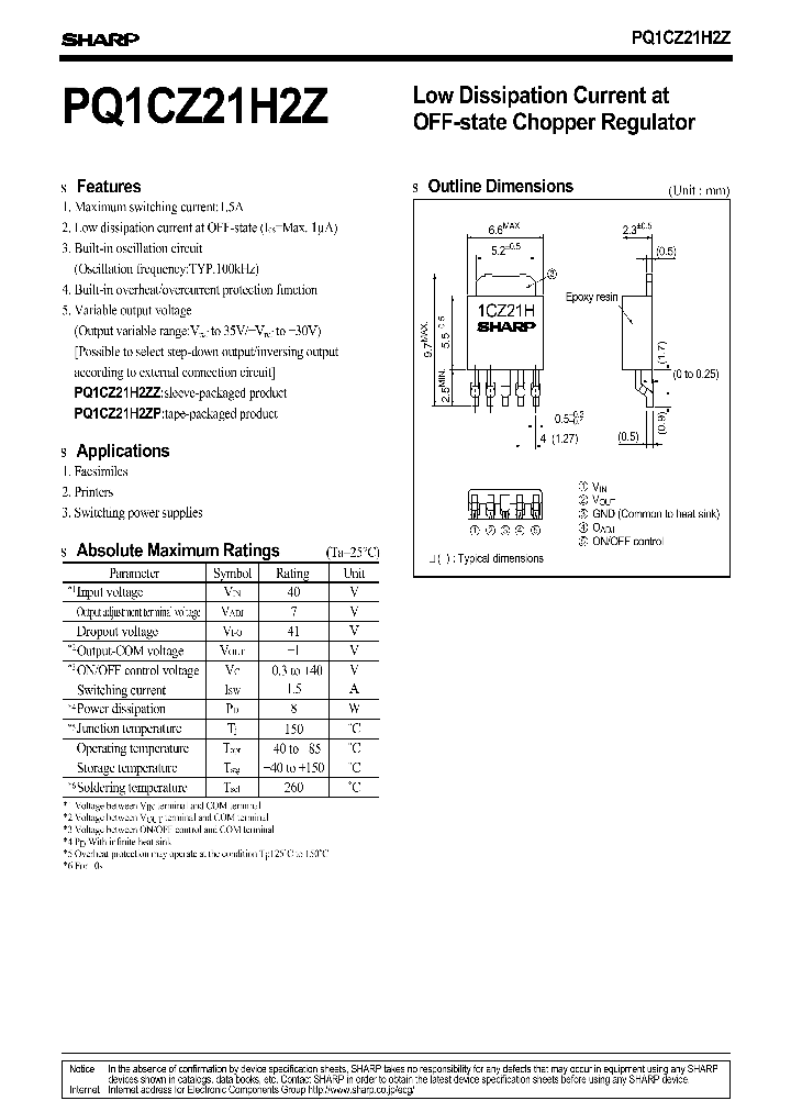 PQ1CZ21H2Z_1142461.PDF Datasheet