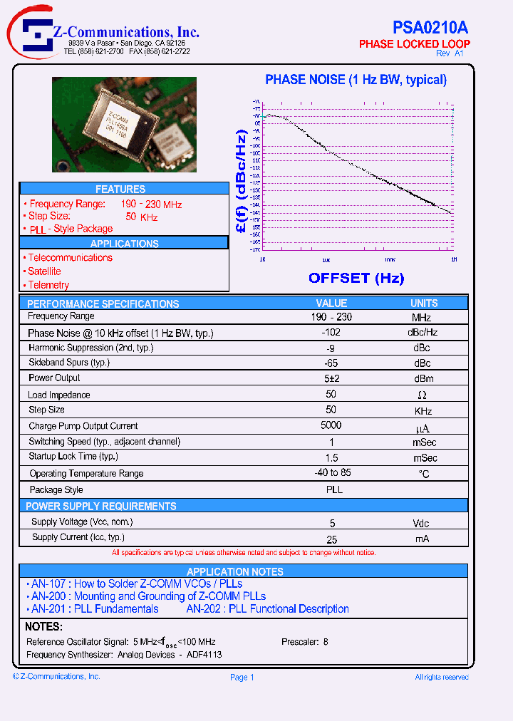 PSA0210A_1297750.PDF Datasheet