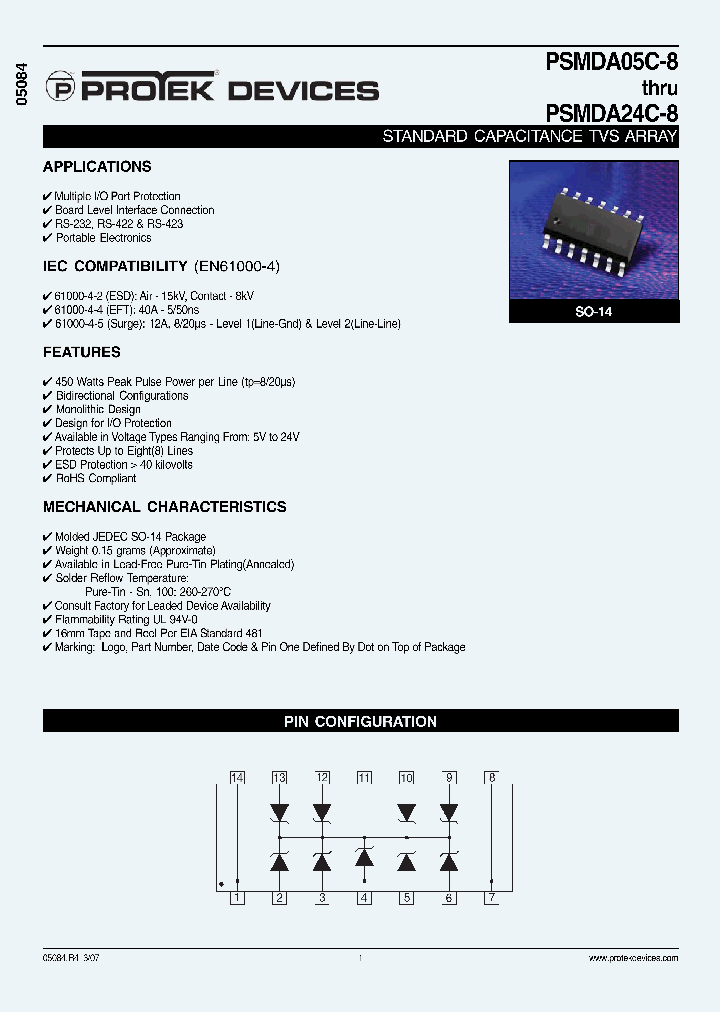 PSMDA15C-8-LF-T13_729291.PDF Datasheet