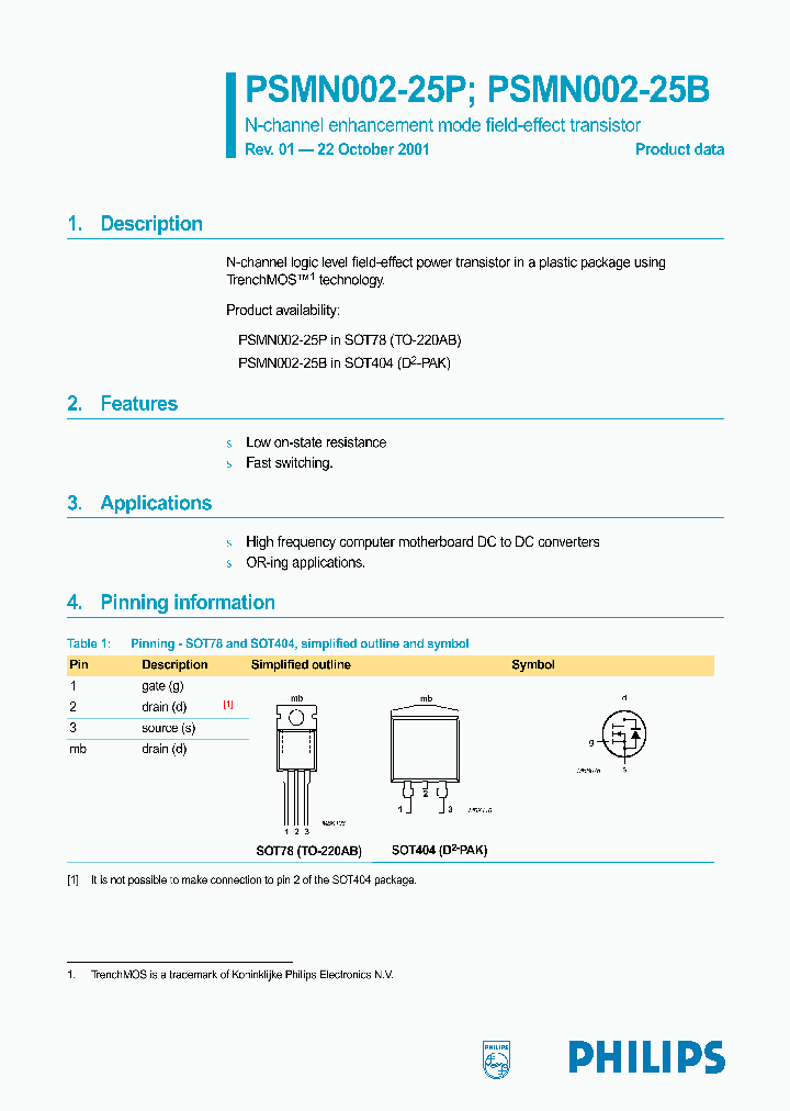 PSMN002-25P_1297846.PDF Datasheet