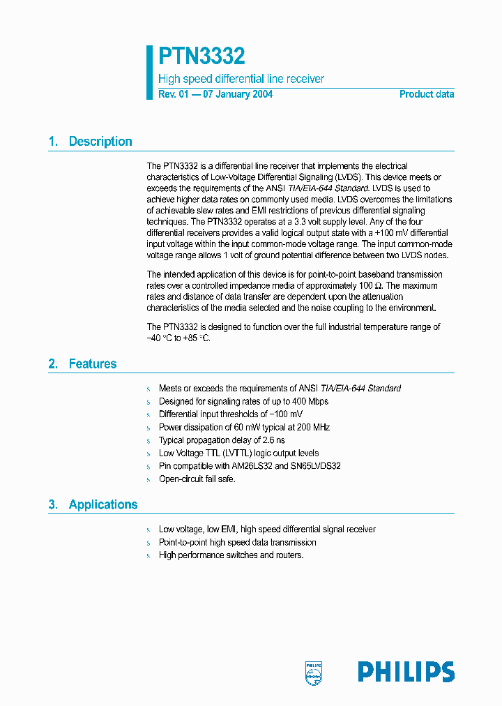 PTN3332_1089643.PDF Datasheet