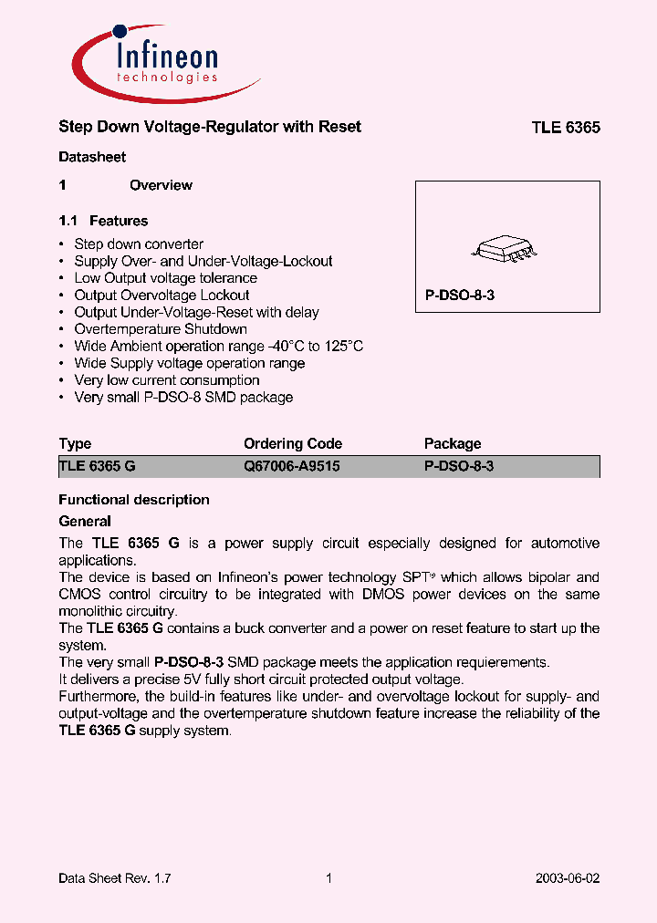 TLE6365G_1086160.PDF Datasheet