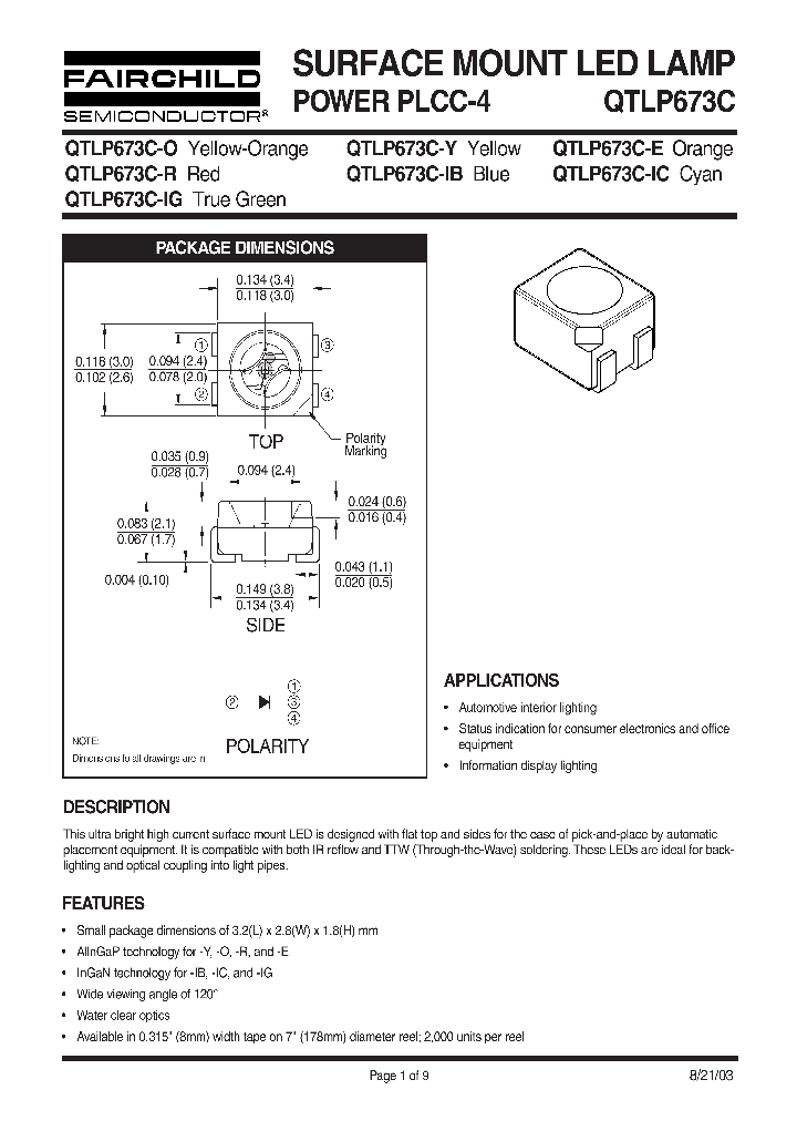 QTLP673C-YTR_1300188.PDF Datasheet