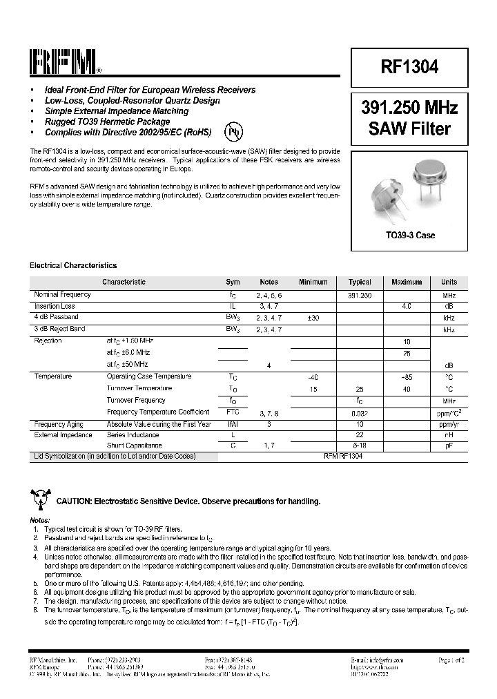 RF1304_1301189.PDF Datasheet