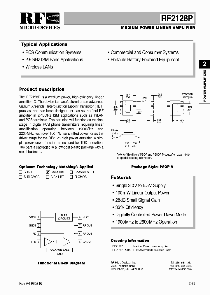 RF2128PPCBA_1301262.PDF Datasheet