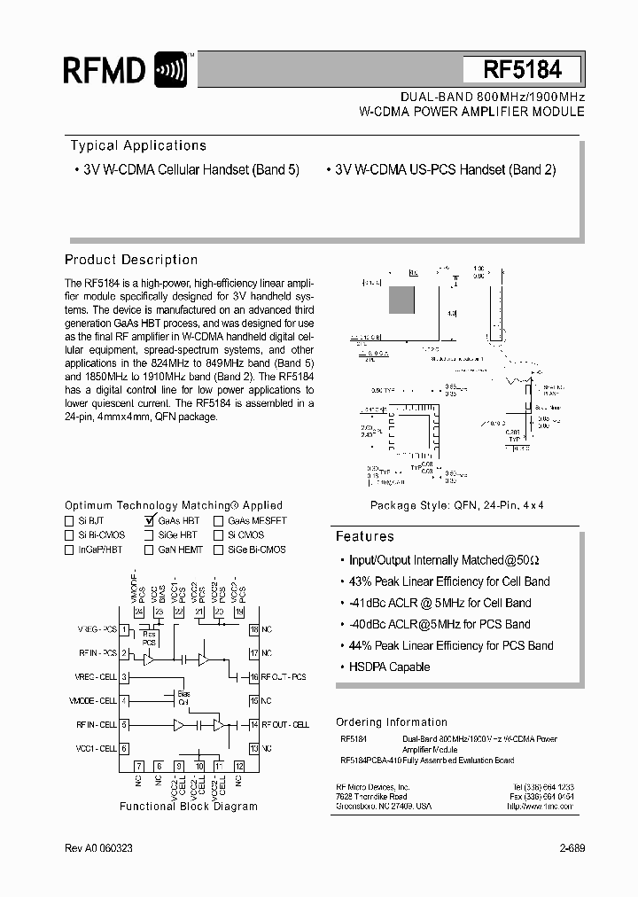 RF5184PCBA-410_1301490.PDF Datasheet
