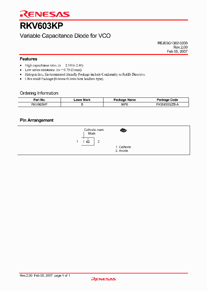 RKV603KP_1301975.PDF Datasheet