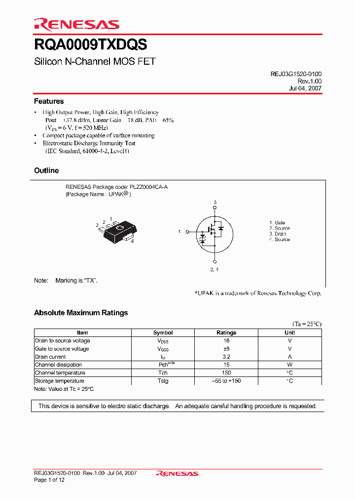 RQA0009TXDQS_1180053.PDF Datasheet