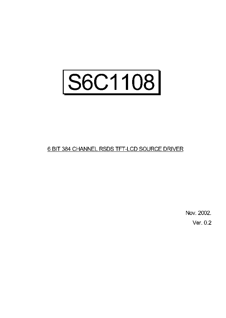 S6C1108_1184475.PDF Datasheet