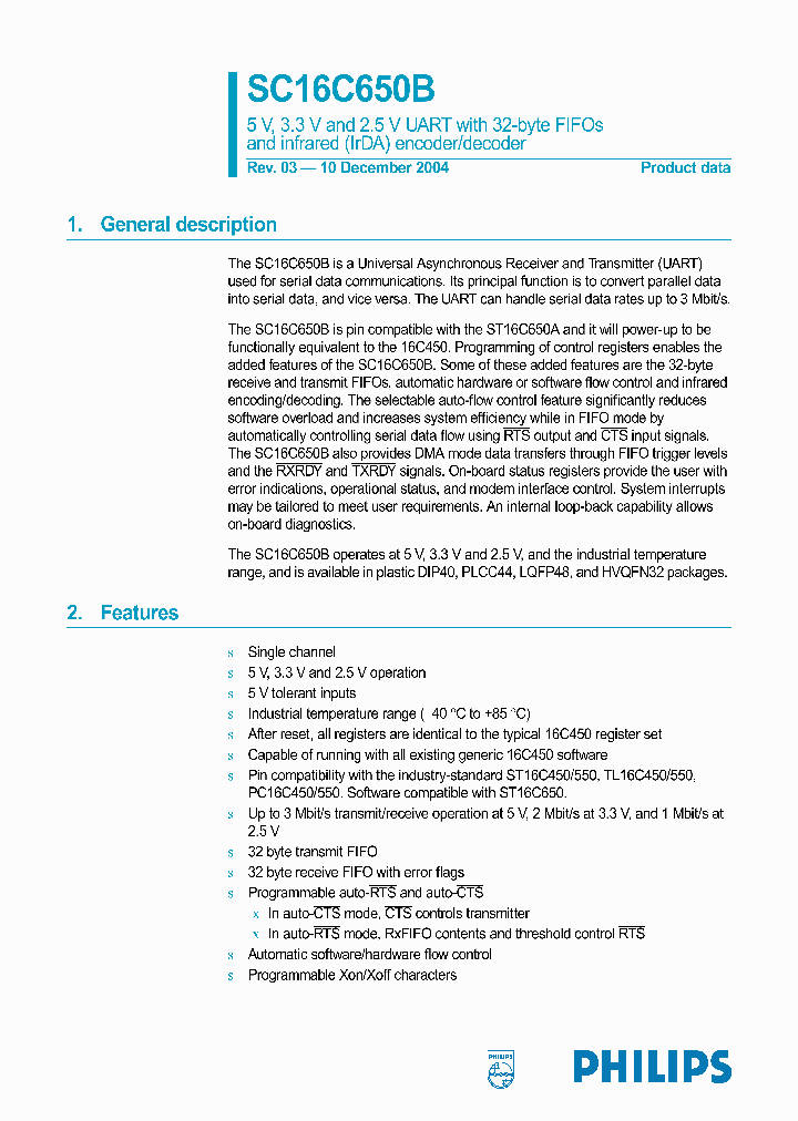 SC16C650BIN40_1305618.PDF Datasheet