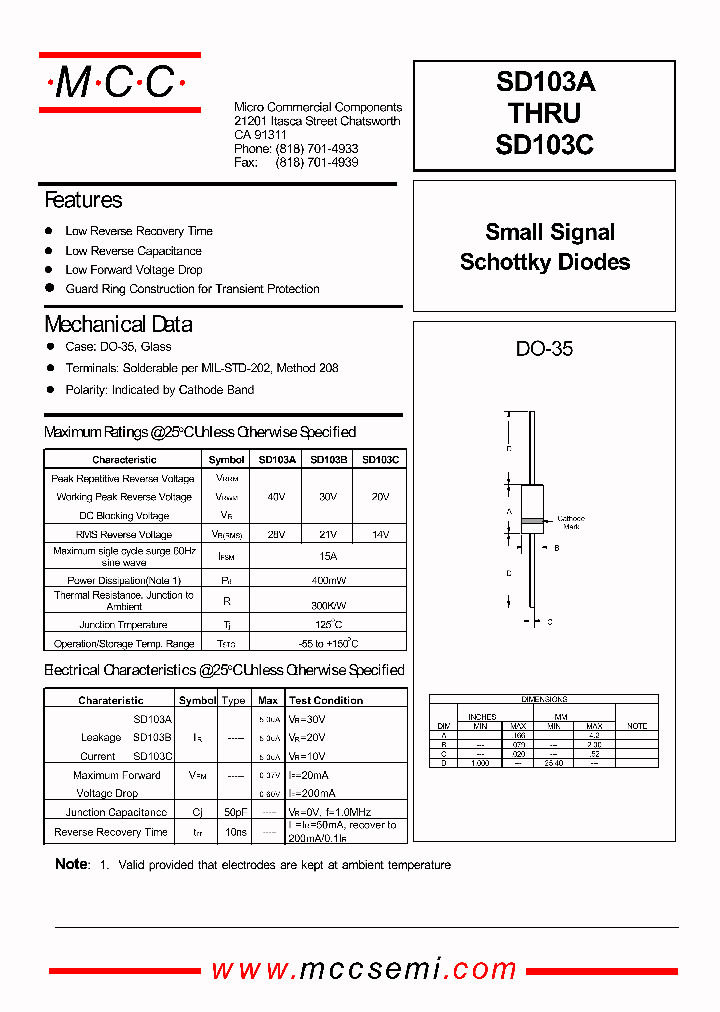 SD103C_1092591.PDF Datasheet