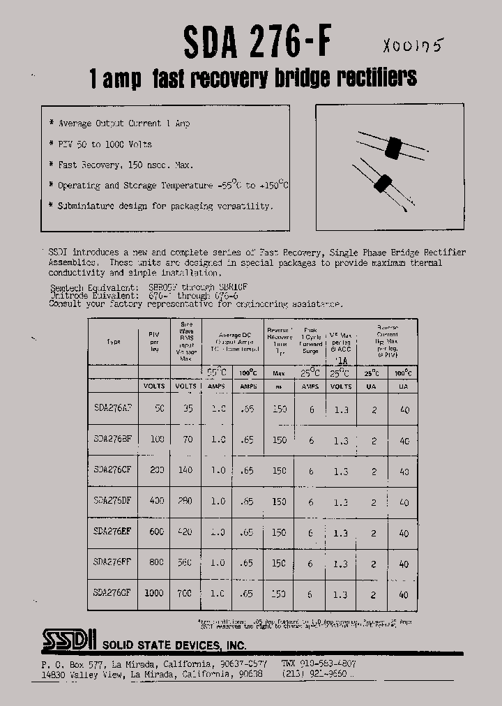 SDA276GF_1306408.PDF Datasheet