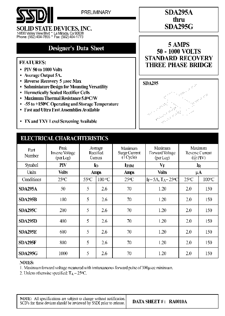 SDA295A_1094557.PDF Datasheet