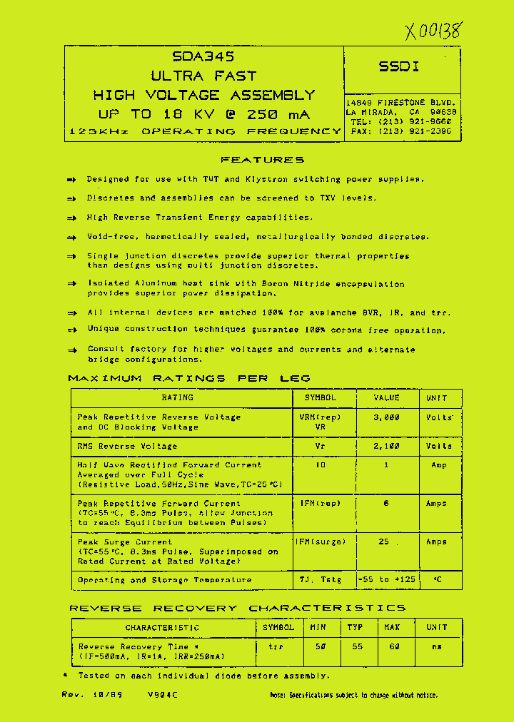 SDA345_1056271.PDF Datasheet