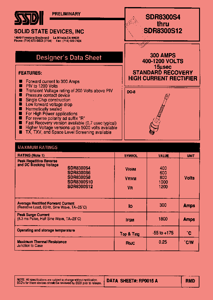 SDR8300S8_1306697.PDF Datasheet