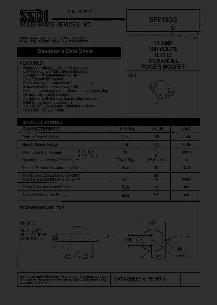 SFF1303_1307434.PDF Datasheet