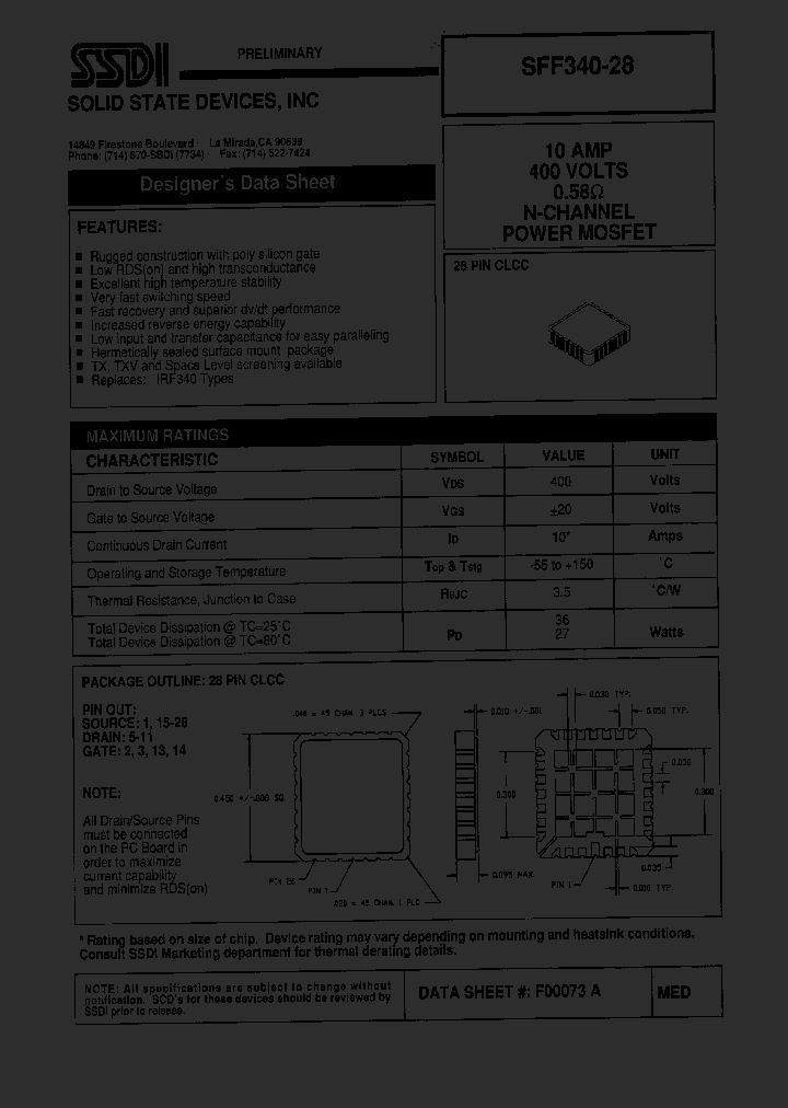 SFF340-28_1307479.PDF Datasheet