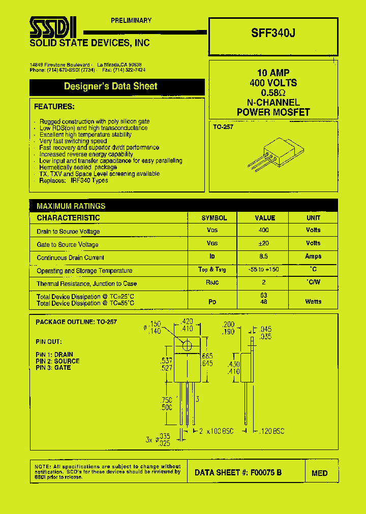 SFF340J_1307482.PDF Datasheet