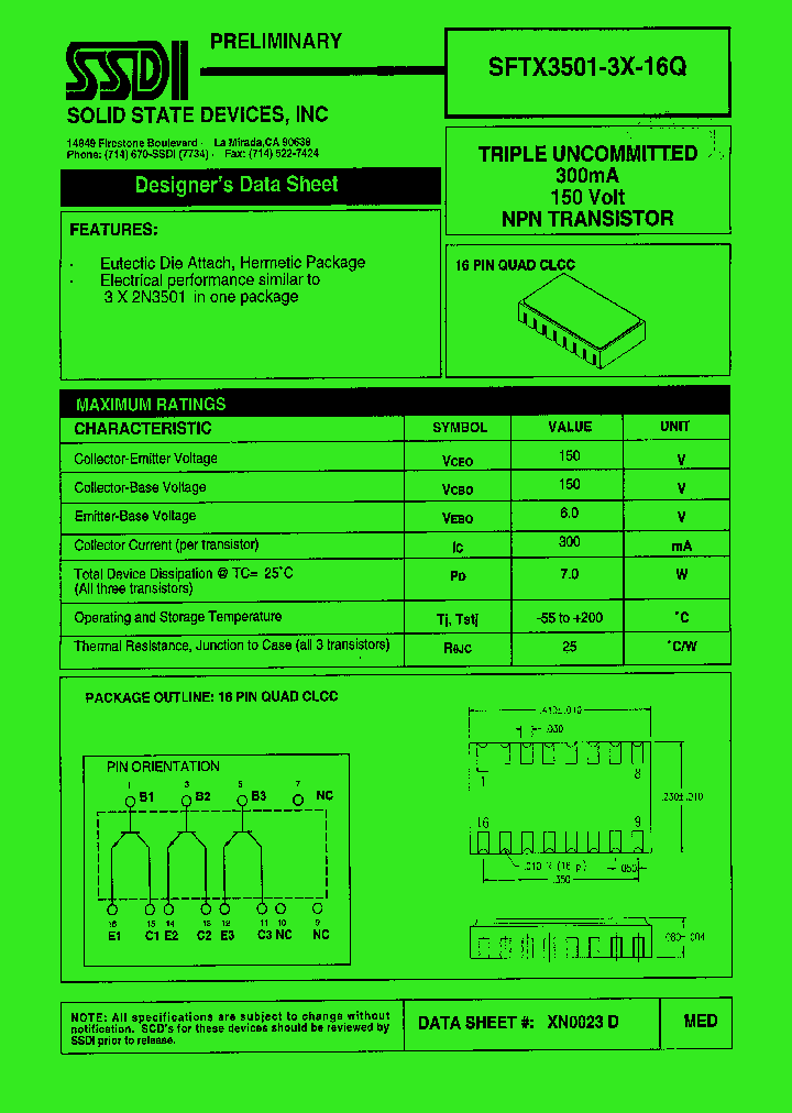 SFTX3501-3X-16Q_1307871.PDF Datasheet