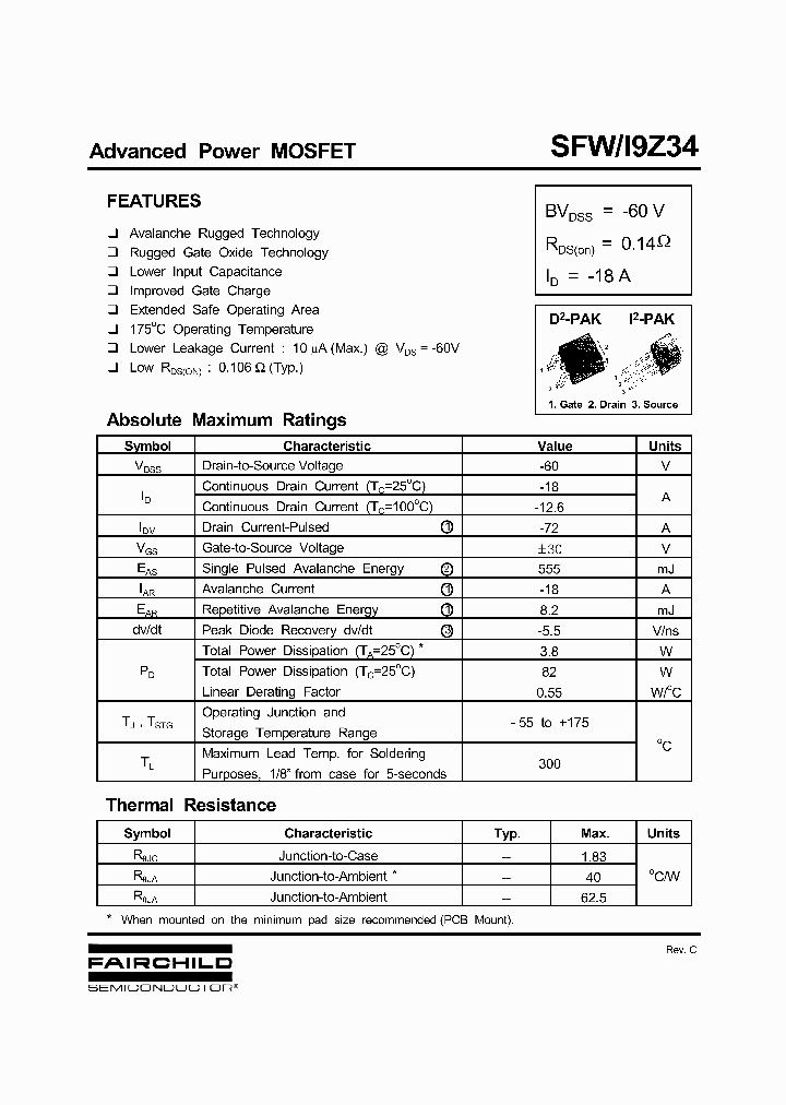 SFW9Z34_1307884.PDF Datasheet