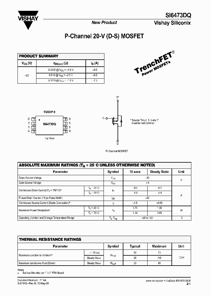 SI6473DQ_1309085.PDF Datasheet