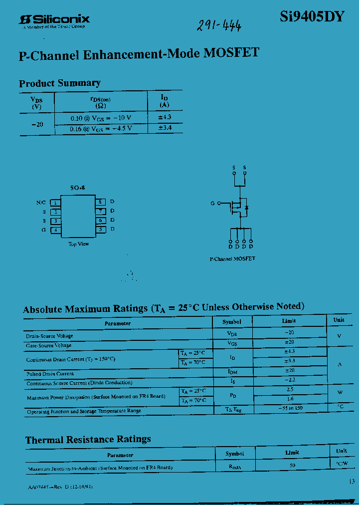 SI9405DY_1043632.PDF Datasheet