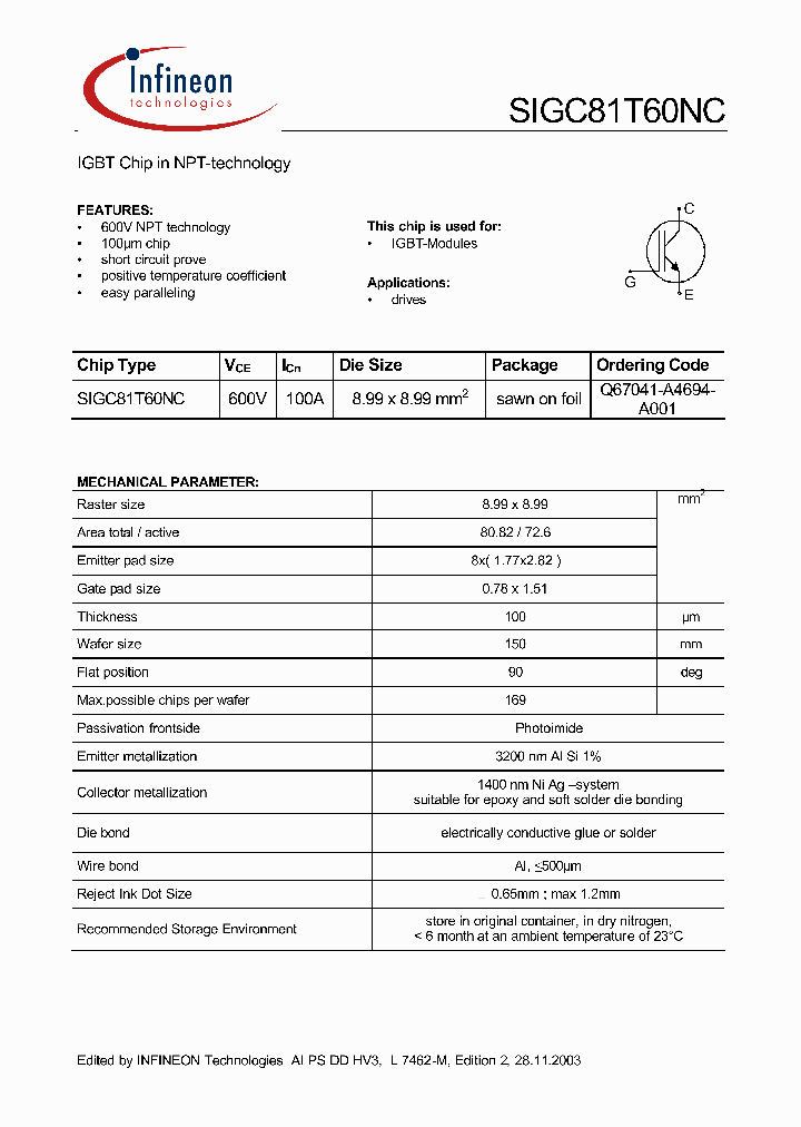 SIGC81T60NC_1309460.PDF Datasheet