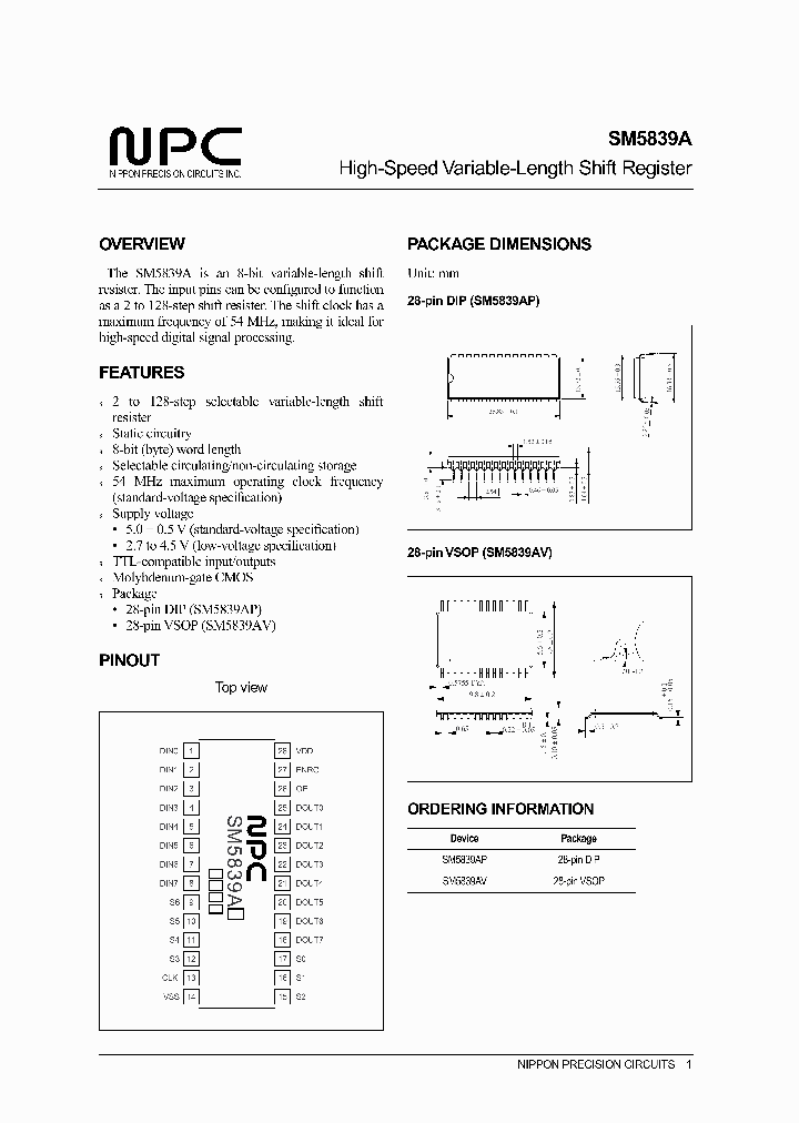 SM5839AV_1310730.PDF Datasheet