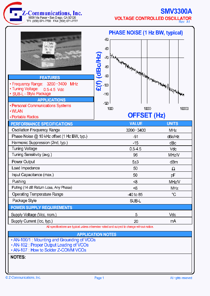 SMV3300A_1311731.PDF Datasheet