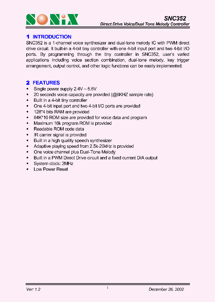 SNC352_1314045.PDF Datasheet