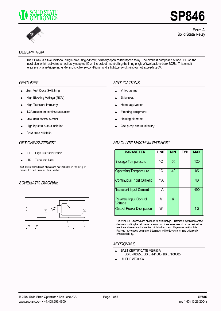 SP846_1315206.PDF Datasheet