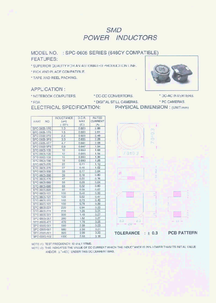 SPC-0605_1315327.PDF Datasheet