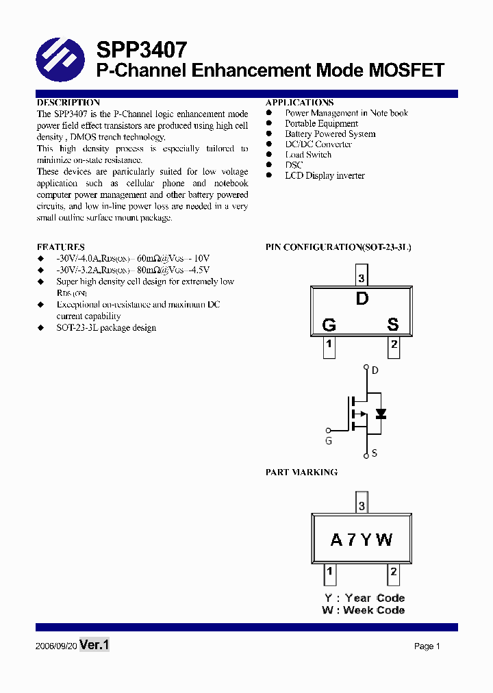 SPP3407S23RG_1315588.PDF Datasheet