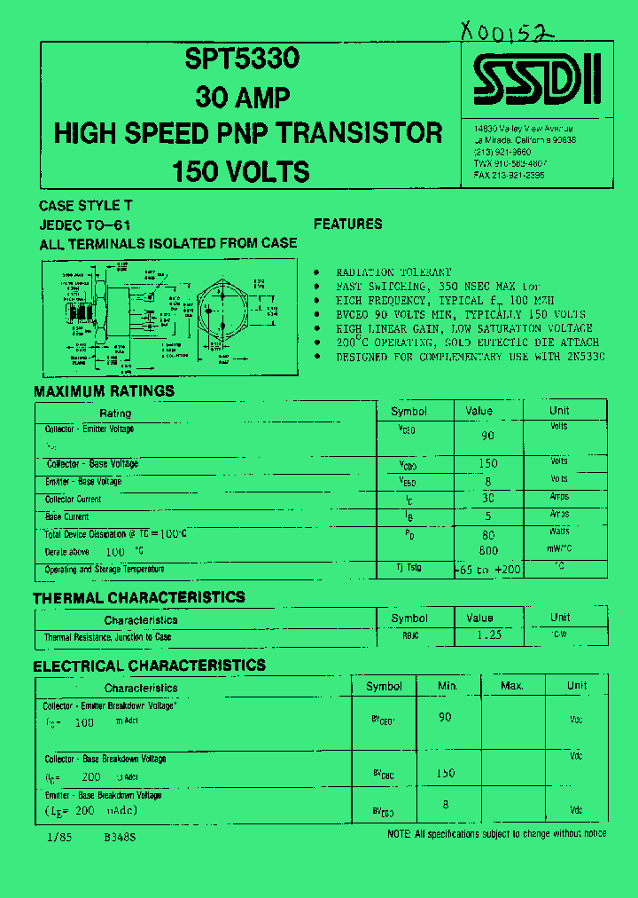 SPT5330_1315664.PDF Datasheet