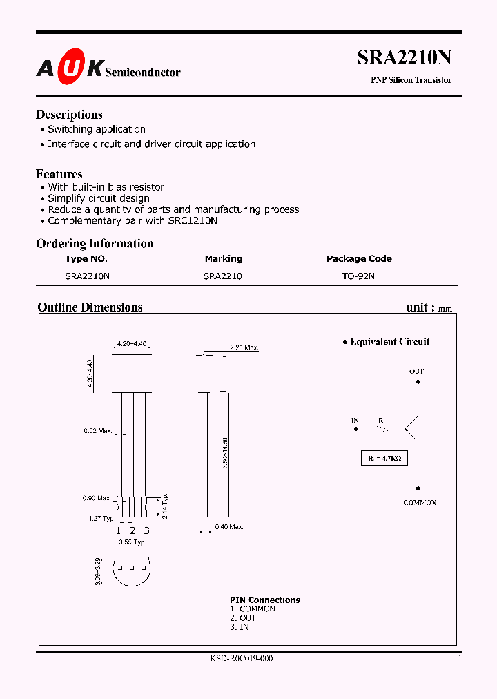 SRA2210N_1316178.PDF Datasheet