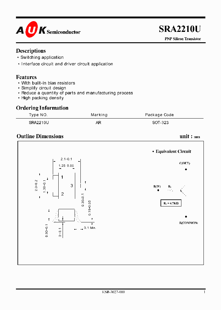 SRA2210U_1316181.PDF Datasheet