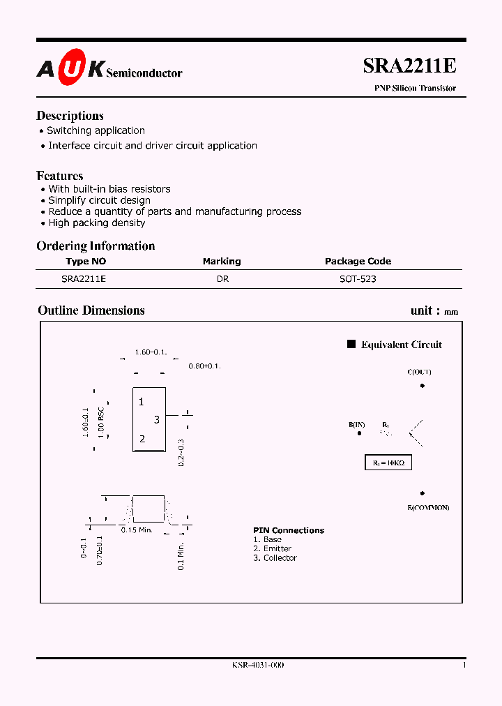 SRA2211E_1316183.PDF Datasheet