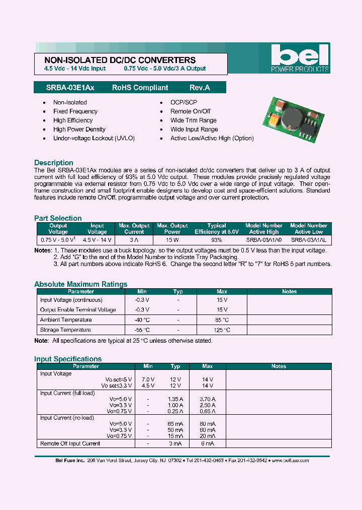 SRBA-03E1AX_1316244.PDF Datasheet