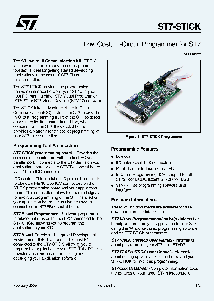 ST7-STICK_1317652.PDF Datasheet