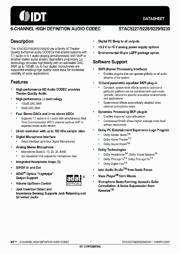 STAC9227_1094234.PDF Datasheet