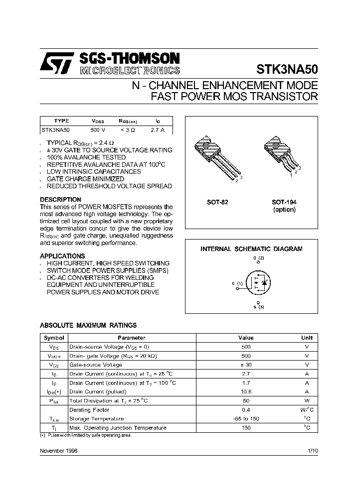 STK3NA50_1318442.PDF Datasheet
