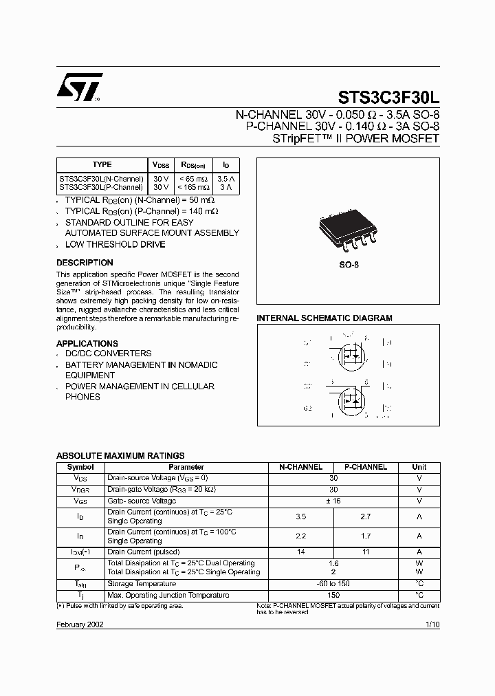 STS3C3F30L_1319363.PDF Datasheet