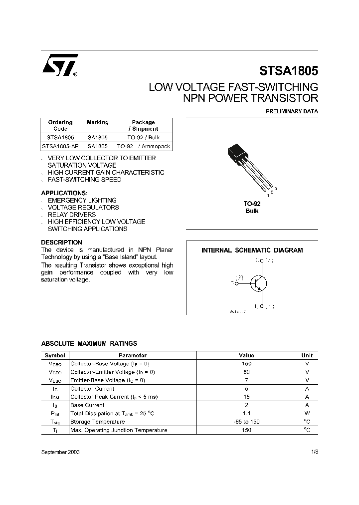 STSA1805-AP_1319400.PDF Datasheet