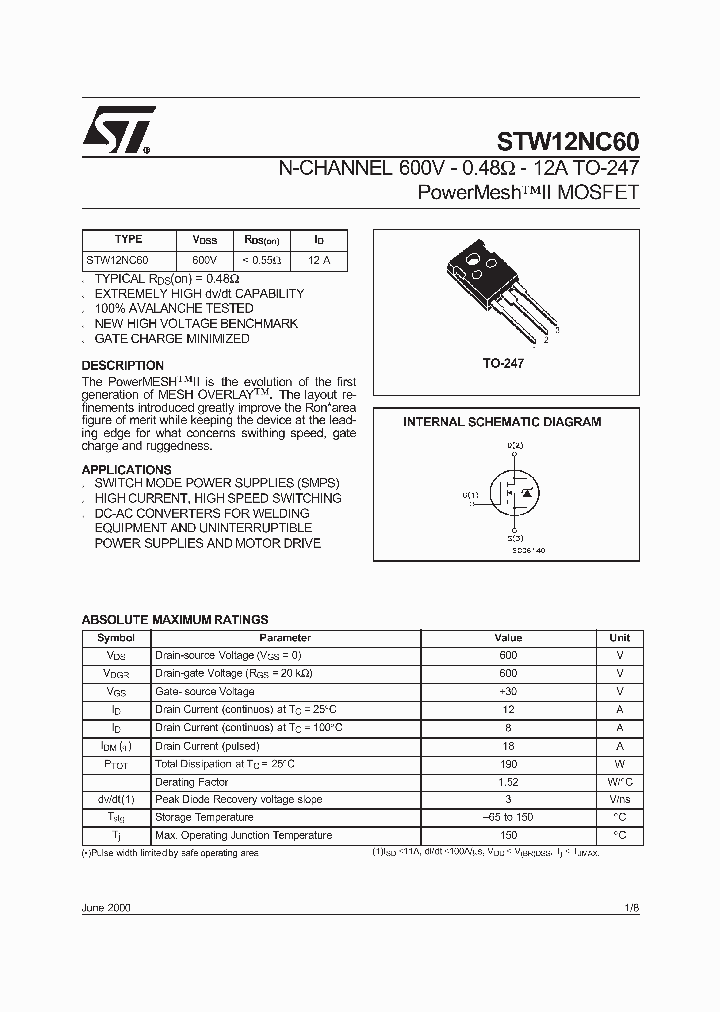 STW12NC60_1319618.PDF Datasheet