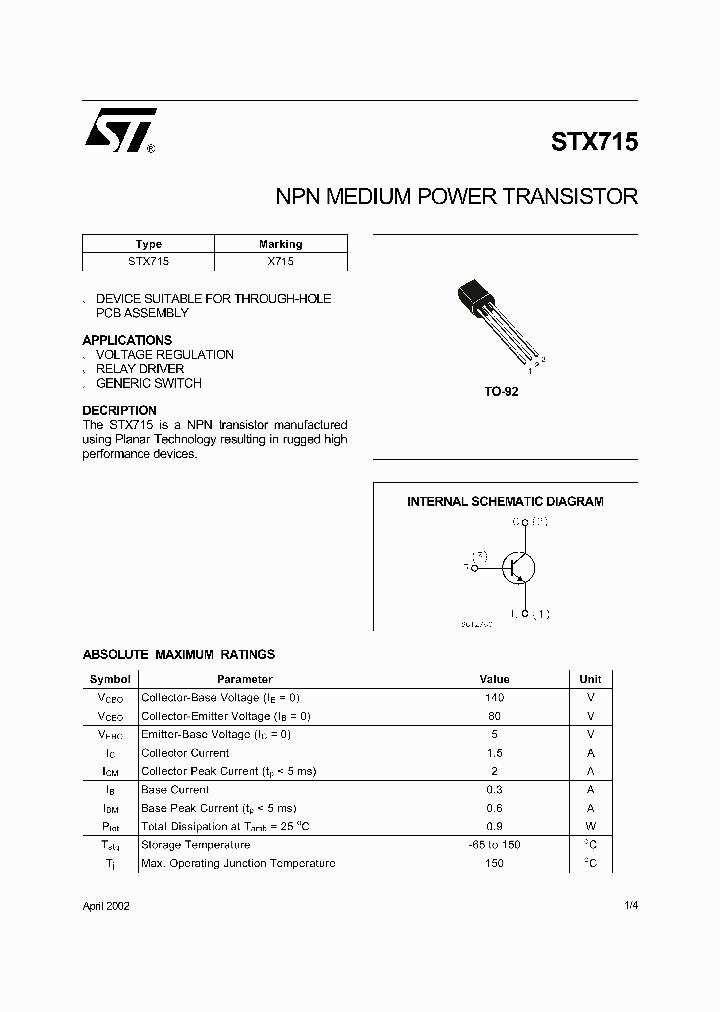 STX715_1058983.PDF Datasheet