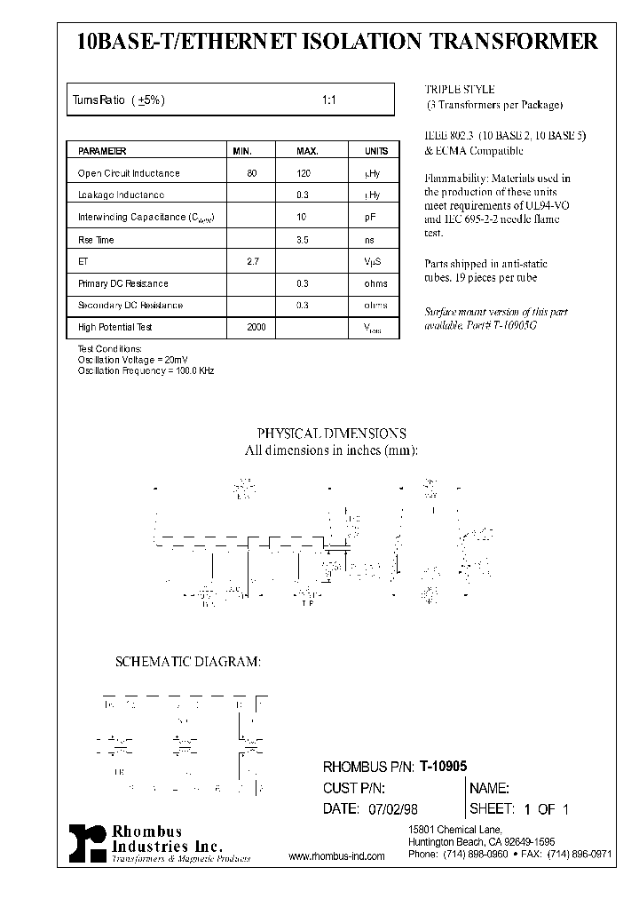 T-10905_1320812.PDF Datasheet