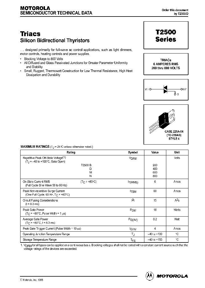 T2500_1320880.PDF Datasheet