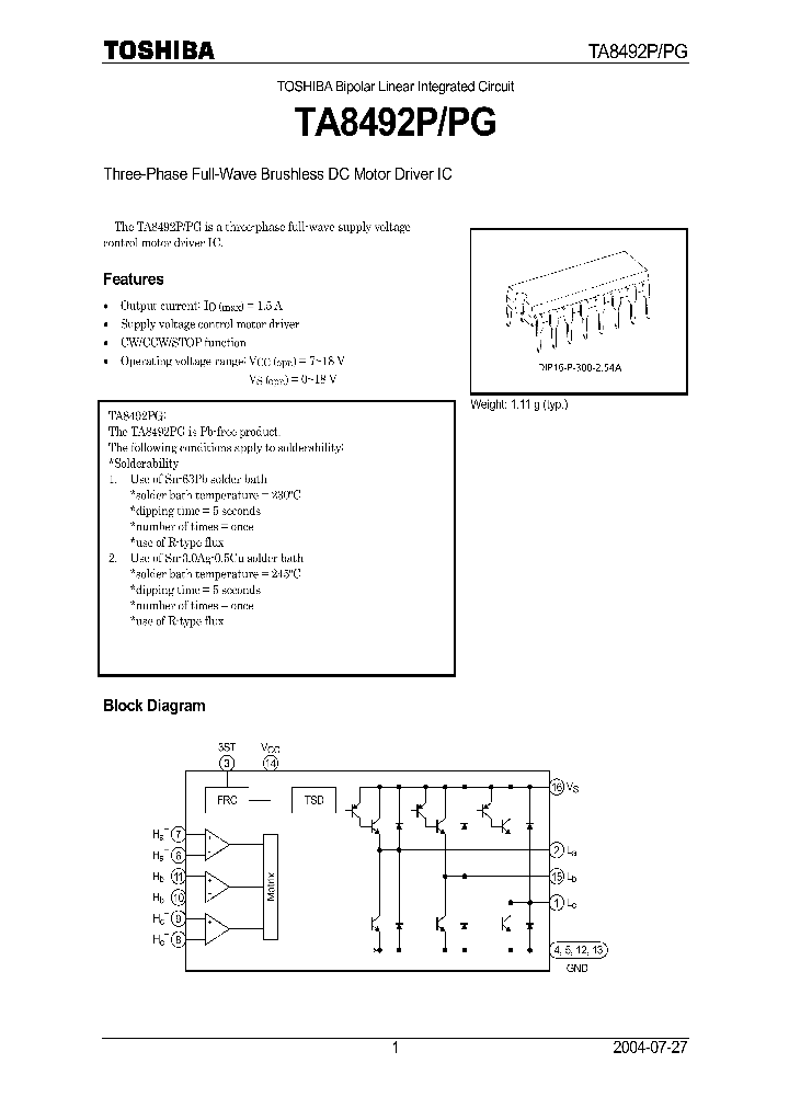 TA8492P_1154563.PDF Datasheet