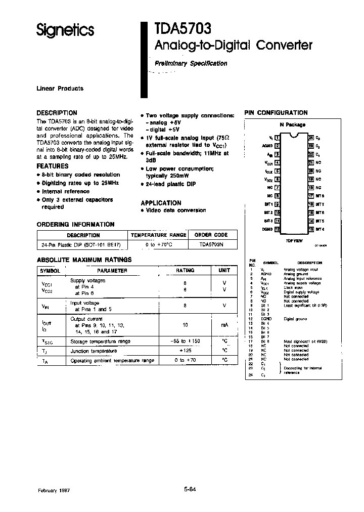 TDA5703_1064278.PDF Datasheet