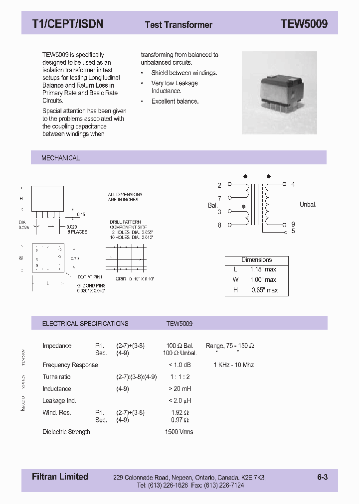 TEW5009_1324221.PDF Datasheet